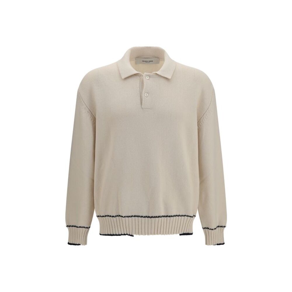 Golden Goose Men Rindley Polo With Logo Print